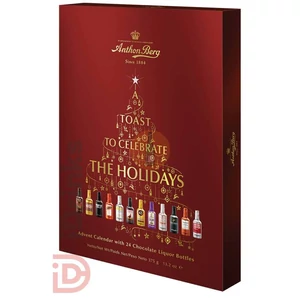 Anthon Berg Alkoholos Csokoládépalackok Adventi Kalendárium [375g]