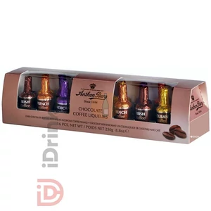 Anthon Berg Alkoholos Csokoládépalackok /Kávé/ (16 palack) [250g]