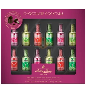 Anthon Berg Alkoholos Csokoládépalackok /Cocktail/ (12 palack) [187g]