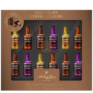 Anthon Berg Alkoholos Csokoládépalackok /Kávé/ (12 palack) [187g]