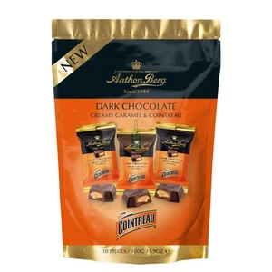 Anthon Berg Creamy Caramel Cointreau Likőrrel Töltött Étcsokoládé Szeletek [100g]