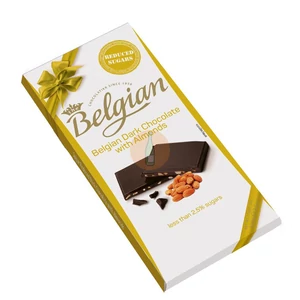 Belgian Reduced Sugar Mandulás Étcsokoládé [100g]