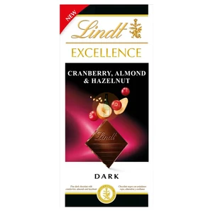 Lindt Excellence Cranberry-Hazelnut-Almond Csokoládé [100g]