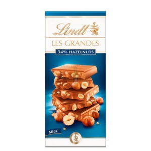 Lindt Les Grandes Milk Hazelnut Tejcsokoládé [150g]