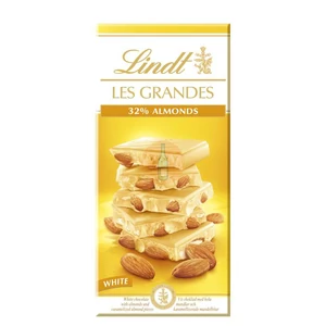 Lindt Les Grandes White Almond Fehércsokoládé [150g]