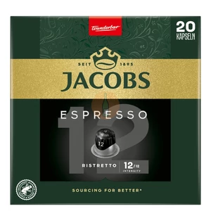 Jacobs Espresso 12 Ristretto Nespresso Kompatibilis Kávékapszula (20 db) [104g]