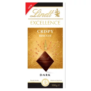 Lindt Excellence Crispy Biscuit Étcsokoládé [100g]