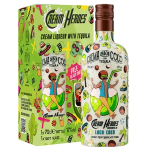 Cream Heroes Loco Coco Tequilalikőr (DD+Pohár) [0,7L|17%] 