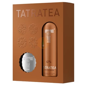 Tatratea Őszibarack-Fehér Tea Likőr (DD+Flaska) [0,7L|42%]