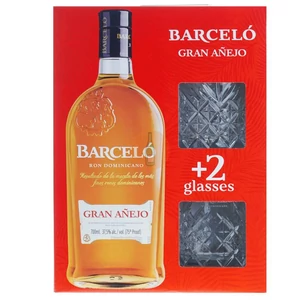 Barcelo Gran Anejo Rum (DD+Pohár) [0,7L|37,5%]