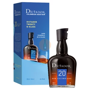 Dictador 20 Years Rum (DD+Pohár) [0,7L|40%]