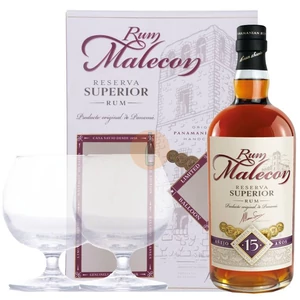 Malecon 15 Years Rum (DD+2 Pohár) [0,7L|40%]