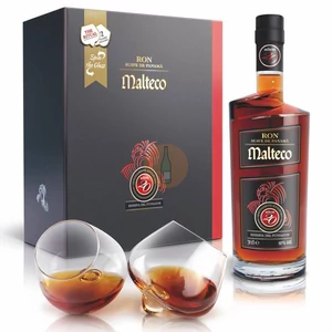 Malteco 20 Years Reserva del Fundador Rum (DD+2 Pohár) [0,7L|40%]