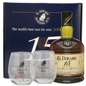 El Dorado 15 Years Rum (DD + 2 Pohár) [0,7L|43%]