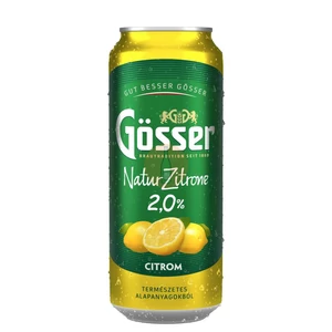 Gösser Natur Zitrone Citrom /Dobozos/ [0,5L|2%] [24db/pack]