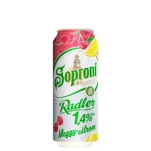 Soproni Radler Meggy-Citrom /Dobozos/ [0,5L|1,4%] [24db/pack]