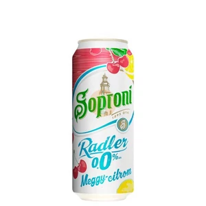 Soproni Zero Meggy-Citrom /Dobozos/ [0,5L|0%] [24db/pack]