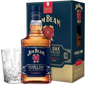 Jim Beam Double Oak Whiskey (DD+Pohár) [0,7L|43%]