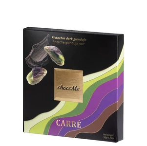 Chocome Carré Valrhona Grand Cru Madagascar Étcsokoládé 64% - Szicíliai Pisztácia Paszta 100% [50g]