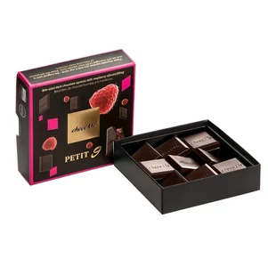 ChocoMe Petit 9 Málna Étcsokoládé Lapok [50g]