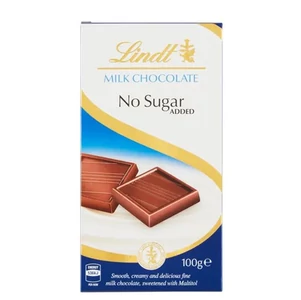 Lindt No Sugar Added Milk Táblás Csokoládé [100g]
