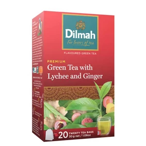 Dilmah Green Tea Licsivel és Gyömbérrel [20 Filter]