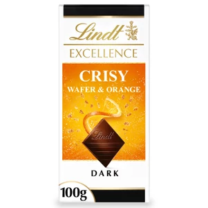 Lindt Excellence Crispy Wafer & Orange Csokoládé [100g]  