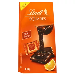 Lindt Squares Étcsokoládé Narancs Töltelékkel [138g]  