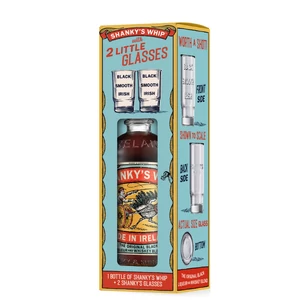 Shanky's Whip Black Irish Whiskey Likőr Medium (DD+Shotos poharak) [0,35L|33%]