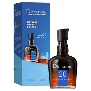 Dictador 20 Years Rum (DD+Pohár) [0,7L|40%]