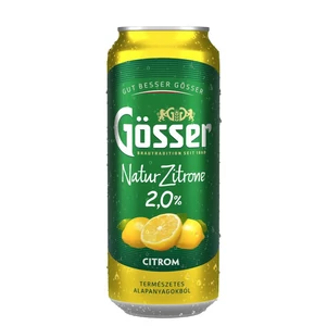 Gösser Natur Zitrone Citrom /Dobozos/ [0,5L|2%] [24db/pack]