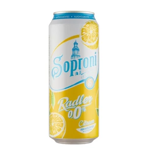 Soproni Radler Citrom Alkoholmentes /Dobozos/ [0,5L|0%] [24db/pack]