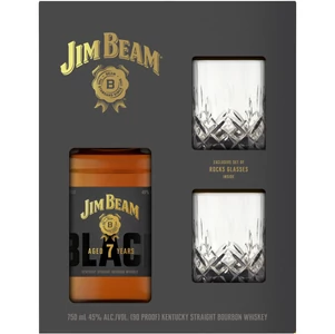 Jim Beam Black Label Whiskey (DD+Pohár) [0,7L|45%]